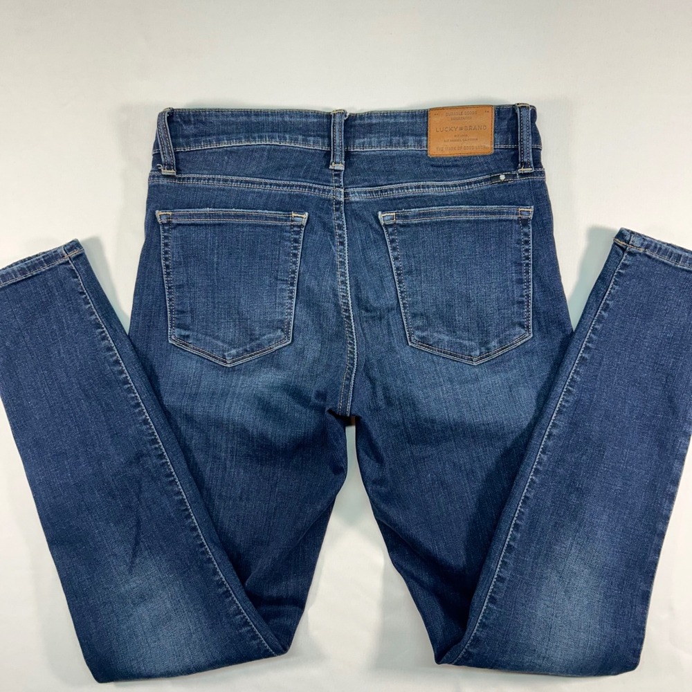 Lucky Brand Ava Skinny Jeans Women 4/27 Dark Wash Denim Mid Rise Stretch 7W12866 - Picture 7 of 7